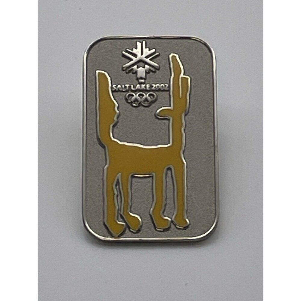 Olympics 2002 Salt Lake Pin Official Mascot Copper Yellow Coyote